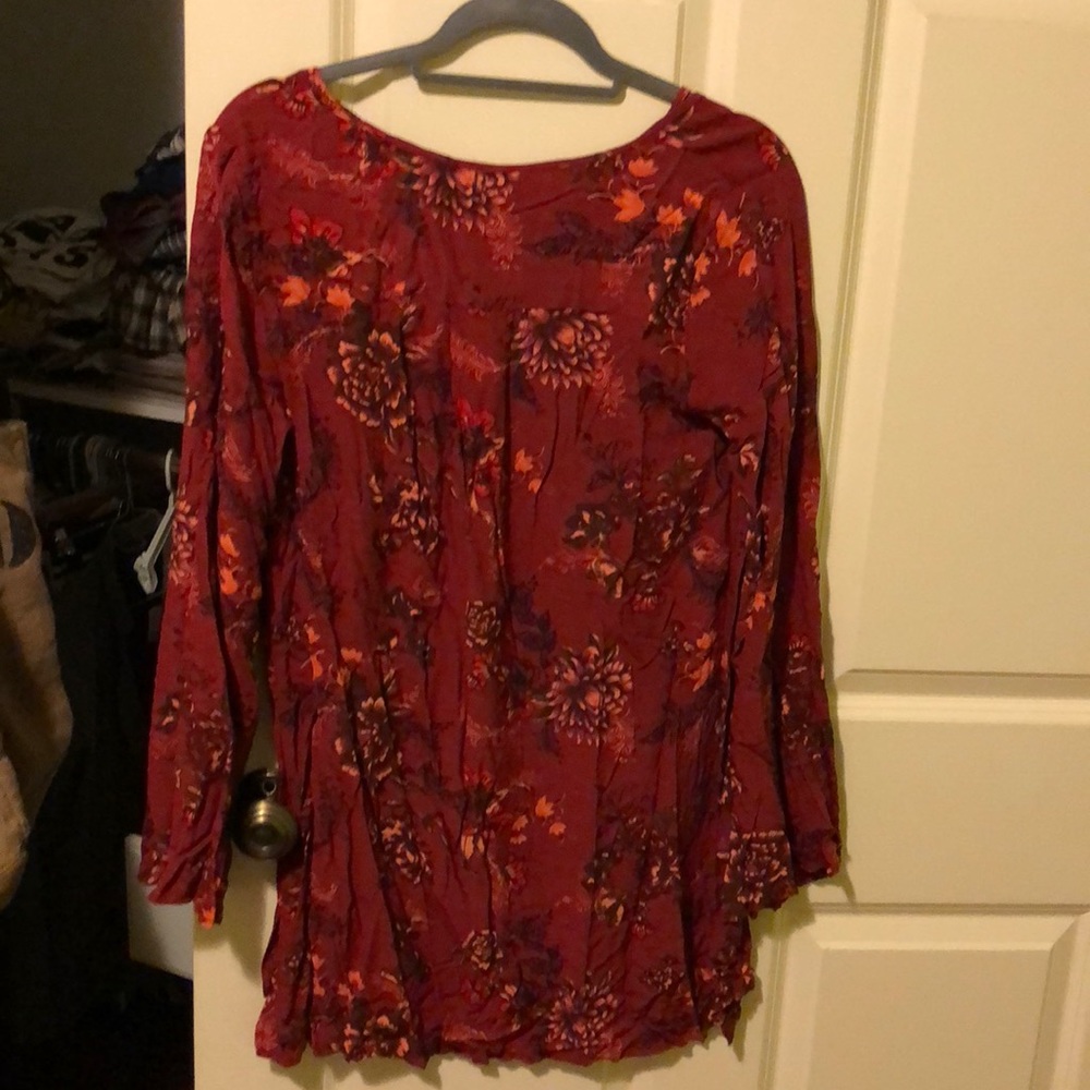 Free people long sleeve floral tunic - Picture 6 of 6
